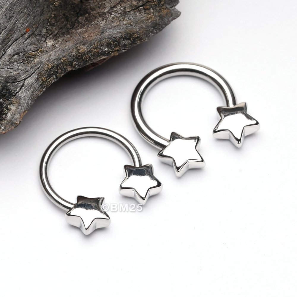 Classic Star Horseshoe Circular Barbell